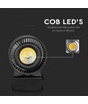 COB skenspot 45W - 5000K, svart hölje