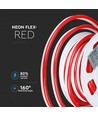 8W/m Neon Flex 24V - Röd, 10m/rulle