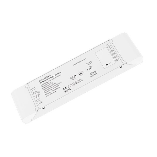 LEDlife rWave 150W dimbar strömförsyning - 24V DC, 6,25A, RF, push-dim, 4 kanaler