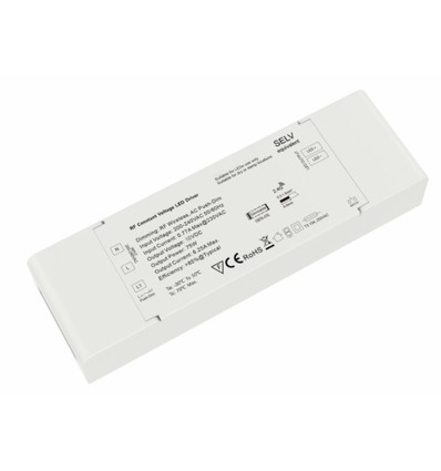 LEDlife rWave 75W dimbar strömförsörjning - 24V DC, 3,125A, RF, push-dim