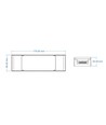 LEDlife rWave 75W dimbar strömförsörjning - 24V DC, 3,125A, RF, push-dim