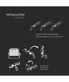 500W LED Strålkastare - Meanwell-Dimbar, Samsung Chip, 4000K, 120D, 120lm/W