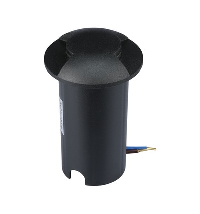 1W LED Markspot Ljus (12V) 6500K-Svart, IP67