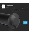 1W LED Markspot Ljus (12V) 6500K-Svart, IP67
