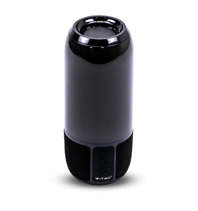 2*3W - LED-ljus, Bluetooth-högtalare, USB TF-kortplats, svart