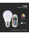 G45 LED-lampa 3.5W E27 - RGB+6400K Dimbar, RF-kontroll, Dimbar