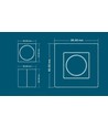 LEDlife rWave väggmonterad vriddimmer fjärrkontroll - 1 zon, batteri, inkl. hållare