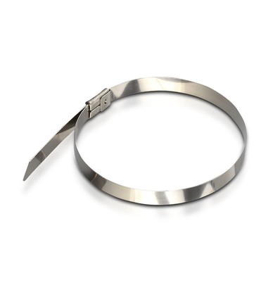 Rostfri Kabelband, 100 st - Bredd 4,6mm, 25 cm