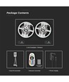 10m 4,8W/m RGB strip-set - 12V DC, IP20, inkl. fjärrkontroll och strömförsörjning (2x5m)