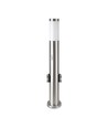 Pollarlykta - Rostfritt Stål (60 cm), PIR-sensor, Sockel, IP44, Satin Nickel