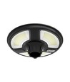 10W LED Solcells Rund Trädgårdslampa - Sensor RF Kontroll, 6500K, IP65