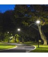 10W LED Solcells Rund Trädgårdslampa - Sensor RF Kontroll, 6500K, IP65