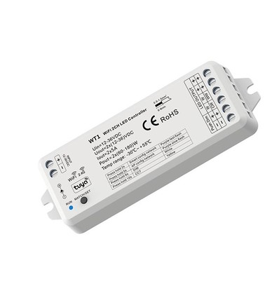 LEDlife rWave dimmer/CCT controller - Tuya Smart/Smart Life, Push-dim, 12V (60W), 24V (120W)