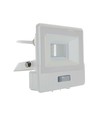 10W Strålkastare - PIR Sensor, Samsung Chip, 1m Kabel, 6500K, Vit Hölje