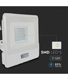 V-TAC strålkastare 20W PIR-sensor Samsung chip, 1m kabel, 3000K, vit hus