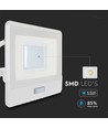 30W strålkastare PIR sensor Samsung chip 1m kabel 6500K vit hölje
