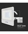 30W strålkastare PIR sensor Samsung chip 1m kabel 6500K vit hölje