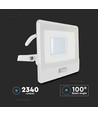30W strålkastare PIR sensor Samsung chip 1m kabel 6500K vit hölje