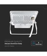 50W Strålkastare - PIR Sensor, Samsung Chip, 1M Kabel, 6500K, Vit Hölje