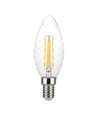 E14 4W dimbar LED kronljus - Twisted candle filament, 350lm, varmvit