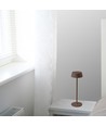 Uppladdningsbar LED bordslampa Inne/ute - Corten, touch dimbar, 3000K, IP54