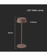 Uppladdningsbar LED bordslampa Inne/ute - Corten, touch dimbar, 3000K, IP54
