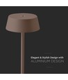 Uppladdningsbar LED bordslampa Inne/ute - Corten, touch dimbar, 3000K, IP54