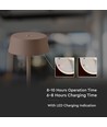 Uppladdningsbar LED bordslampa Inne/ute - Corten, touch dimbar, 3000K, IP54