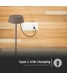 Uppladdningsbar LED bordslampa Inne/ute - Corten, touch dimbar, 3000K, IP54