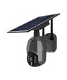 Utomhus WiFi PTZ solcellsdriven kamera - 360° Trygghet, Full HD & Färgnattseende, IP65, Svart