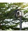 Utomhus WiFi PTZ solcellsdriven kamera - 360° Trygghet, Full HD & Färgnattseende, IP65, Svart