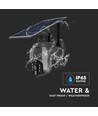 Utomhus WiFi PTZ solcellsdriven kamera - 360° Trygghet, Full HD & Färgnattseende, IP65, Svart