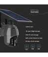 Utomhus WiFi PTZ solcellsdriven kamera - 360° Trygghet, Full HD & Färgnattseende, IP65, Svart