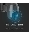 Utomhus WiFi PTZ solcellsdriven kamera - 360° Trygghet, Full HD & Färgnattseende, IP65, Svart