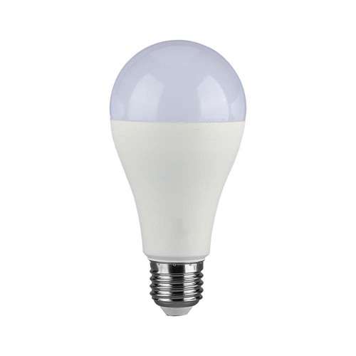 E27 17W LED lampa - A65, varmvit, IP20 inomhus
