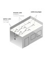 60 cm LED Troldtekt Skena, CCT - 19W, Akustilight, Planförsänkt, 24V