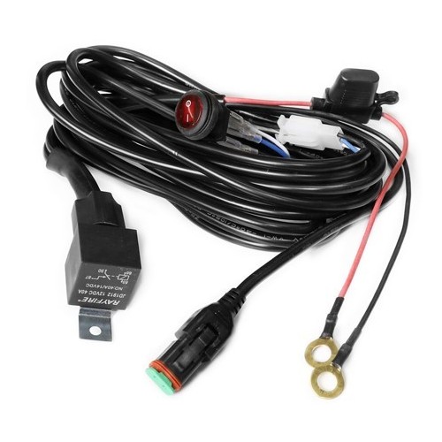 Kabel med brytare till LEDlife arbetslampa - 1 lampa, 15A, DT06-2S kontakt