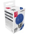 1W Färgad LED liten globlampa - Blå, E27