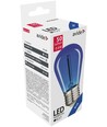 0,6W Färgad LED liten globlampa - Blå, Filament, E27