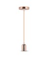V-Tac armatursockel - Rose guld, E27