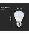 V-Tac 3,7W E27 LED-lampa - Samsung Chip, G45