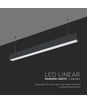 V-Tac 40W LED hängande takarmatur - 120cm, 230V, inkl. ljuskälla, 1-10V dimbar, UGR 19