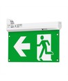 Nödbelysning 4i1 upphängning - EXIT-skylt, självtestknapp, vägg/tak/wireupphängning, 6000K