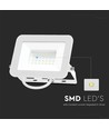 30W strålkastare - Samsung chip, 6500K, vit hus, vit glas