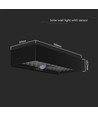 6W Solpanel Vägglampa - Tegel, Litiumbatteri 3.7V 3000mA, 4000K, Svart
