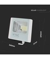 40W solpanel - med LED-strålkastare, 6400K, vit hus