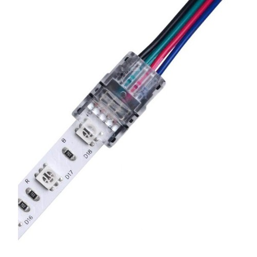 LED strip skarv till lösa ledningar - 10mm, RGB, IP20, 5V-24V