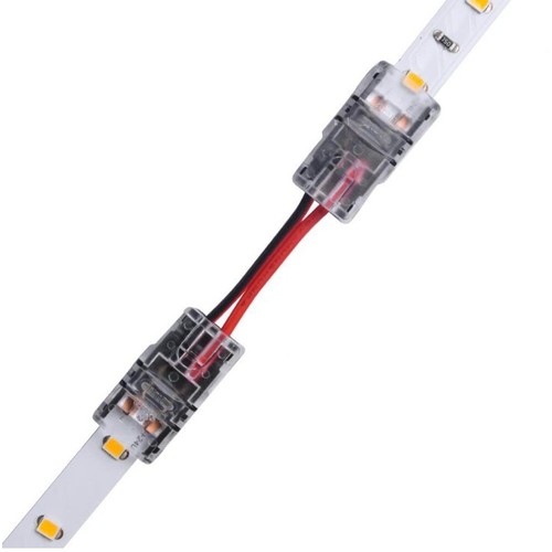 Skarv med kabel till LED strip - 8mm, enkelfärgad, IP65, 5V-24V