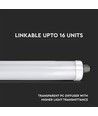 60cm 18W vattentät komplett LED-armatur, genomkopplad - 2340lm, 130lm/W, IP65, 6 års garanti