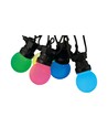 13m LED ljusslinga med 15 RGB-lampor - 0.5W/lampa, styrs via medföljande fjärrkontroll